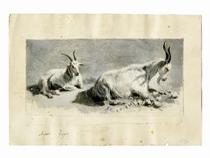 Giulio Aristide Sartorio : Raccolta di disegni originali per Le feste romane di Ruggero Bonghi illustrate da Giulio Aristide Sartorio e Ugo Fleres. Milano, Hoepli, 1891.  - Asta Arte Moderna e Contemporanea [Parte II] - Associazione Nazionale - Case d'Asta italiane