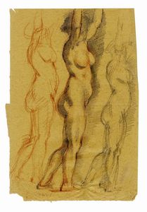 Armando Spadini - Studio di nudo femminile.