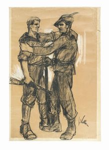 SERGIO VATTERONI - Lotto composto di 3 disegni e 2 incisioni.