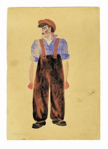 VLADIMIR IVANOVICH KOZLINSKIJ : Lotto composto di 4 disegni.  - Asta Arte Moderna e Contemporanea [Parte II] - Associazione Nazionale - Case d'Asta italiane