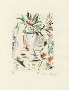 Filippo de Pisis - Fiori nello studio.