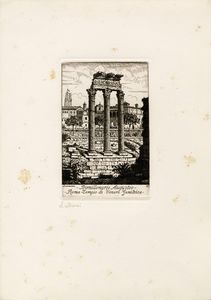 Laurenzio Laurenzi : Monumenti dell'antico Impero Romano. Serie di 45 acqueforti disegnate e incise da Laurenzio Laurenzi.  - Asta Arte Moderna e Contemporanea [Parte II] - Associazione Nazionale - Case d'Asta italiane