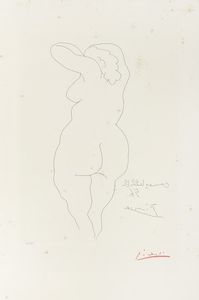 Pablo Picasso - Femme vue de dos.