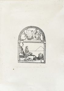 Giulio Aristide Sartorio - Lotto composto di 13 prove di stampa per illustrare Christus di Fausto Salvadori.