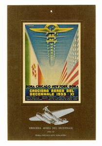 UMBERTO DI LAZZARO - Crociera aerea del decennale 1933 - XI.