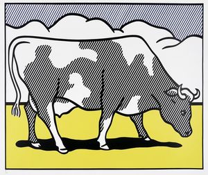 Roy Lichtenstein - Cow Going Abstract (Triptych).