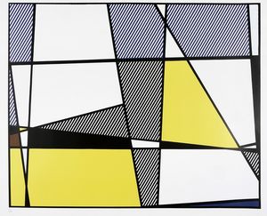 Roy Lichtenstein : Cow Going Abstract (Triptych).  - Asta Arte Moderna e Contemporanea [Parte II] - Associazione Nazionale - Case d'Asta italiane