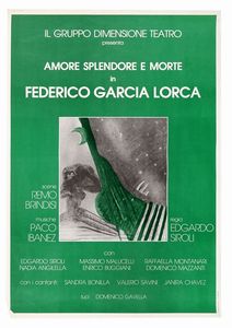 Salvatore Fiume : Lotto composto di 5 manifesti teatrali.  - Asta Arte Moderna e Contemporanea [Parte II] - Associazione Nazionale - Case d'Asta italiane