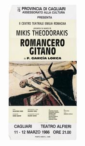 Salvatore Fiume : Lotto composto di 5 manifesti teatrali.  - Asta Arte Moderna e Contemporanea [Parte II] - Associazione Nazionale - Case d'Asta italiane