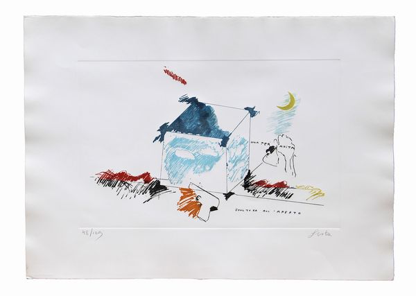 TANO FESTA : Luna per Anita. Scultura all'aperto  - Asta Arte Moderna e Contemporanea - Associazione Nazionale - Case d'Asta italiane