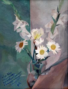 Roberto Melli - Margherite e gladioli