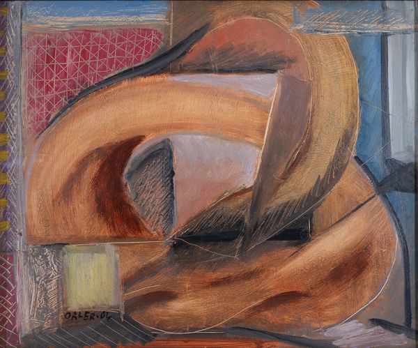 DAVIDE  ORLER : Anello - composizione  - Asta Arte moderna e contemporanea - Dipinti del XIX e XX secolo - Associazione Nazionale - Case d'Asta italiane