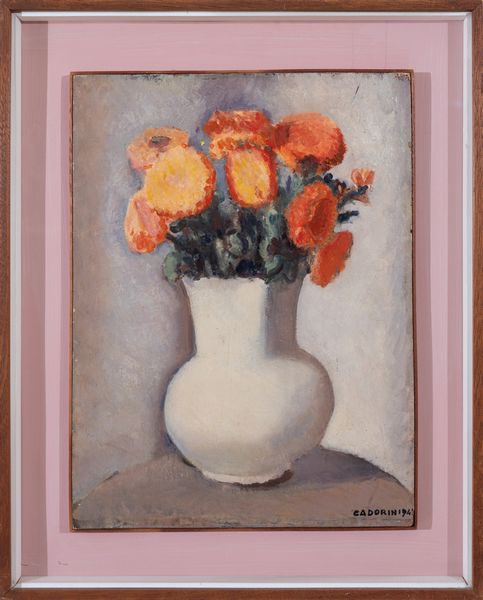 GUIDO CADORIN : Vaso di fiori  - Asta Arte moderna e contemporanea - Dipinti del XIX e XX secolo - Associazione Nazionale - Case d'Asta italiane