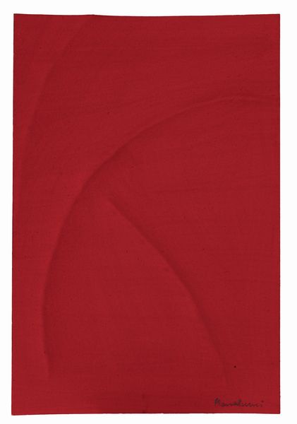 AGOSTINO  BONALUMI : Rosso  - Asta Arte moderna e contemporanea - Dipinti del XIX e XX secolo - Associazione Nazionale - Case d'Asta italiane