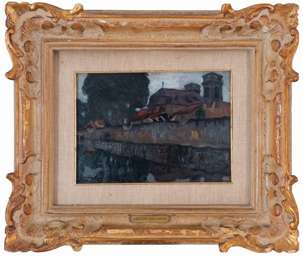 Gaston Balande : Paesaggio della Loira  - Asta Arte moderna e contemporanea - Dipinti del XIX e XX secolo - Associazione Nazionale - Case d'Asta italiane