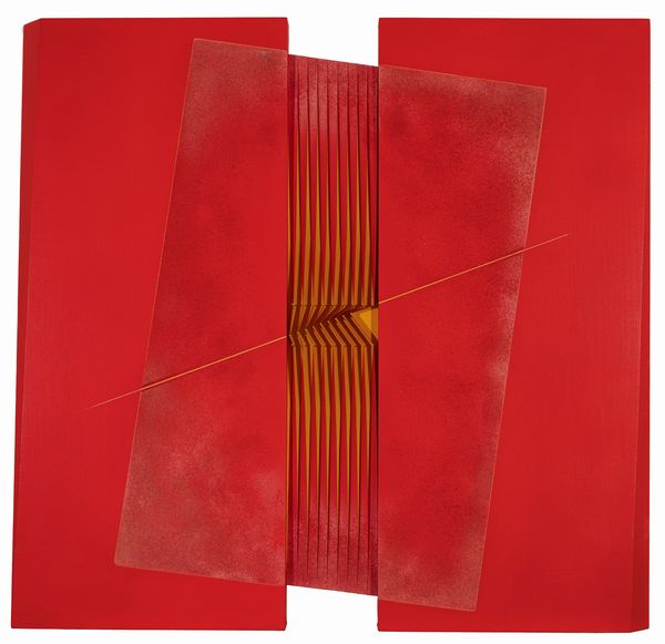 ALBERTO  BIASI : Vedo rosso  - Asta Arte moderna e contemporanea - Dipinti del XIX e XX secolo - Associazione Nazionale - Case d'Asta italiane