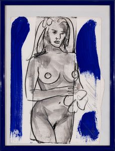 Luciano Castelli : Figura  - Asta Arte moderna e contemporanea - Dipinti del XIX e XX secolo - Associazione Nazionale - Case d'Asta italiane