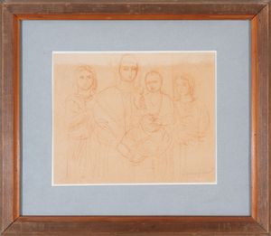 PIO SEMEGHINI : Omaggio a Piero Della Francesca  - Asta Arte moderna e contemporanea - Dipinti del XIX e XX secolo - Associazione Nazionale - Case d'Asta italiane