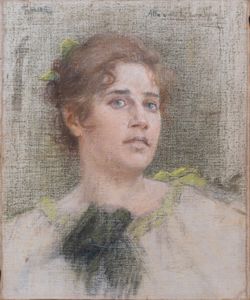 CESARE  LAURENTI - Ritratto di Maria Milesi