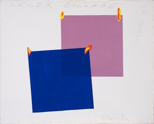 ALDO MONDINO - Leger collage of art