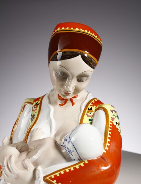 C.I.A MANNA : Maternit sarda Scultura a tutto tondo, Torino  - Asta Asta 451 | DESIGN E ARTI DECORATIVE DEL NOVECENTO - CERAMICHE e VETRI Online - Associazione Nazionale - Case d'Asta italiane