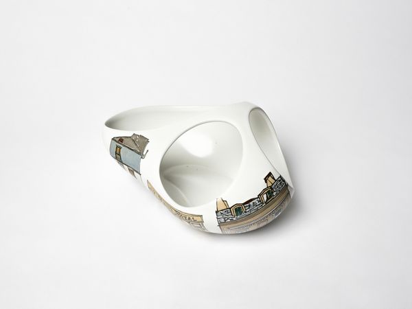 CAMPI ANTONIA (1921 - 2019) : Fruttiera mod. C145 per Societ Ceramica Italiana Laveno, Lavenia  - Asta Asta 451 | DESIGN E ARTI DECORATIVE DEL NOVECENTO - CERAMICHE e VETRI Online - Associazione Nazionale - Case d'Asta italiane