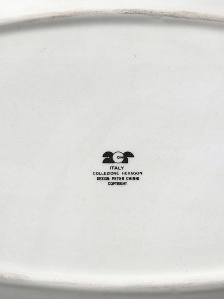 CHINNI PETER (1928 - 2019) : Parte di servizio composto da tre piatti fondi, quattro piatti piani e due piatti da portata della collezione Hexagon per ACR Arte Ceramica Romana  - Asta Asta 451 | DESIGN E ARTI DECORATIVE DEL NOVECENTO - CERAMICHE e VETRI Online - Associazione Nazionale - Case d'Asta italiane