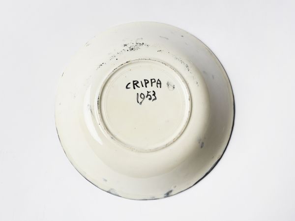 CRIPPA ROBERTO (1921 - 1972) : Spirale Ciotola  - Asta Asta 451 | DESIGN E ARTI DECORATIVE DEL NOVECENTO - CERAMICHE e VETRI Online - Associazione Nazionale - Case d'Asta italiane