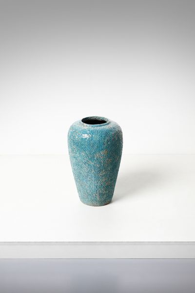 FANTONI MARCELLO (1915 - 2011) : Grande vaso con superficie a rilievi  - Asta Asta 451 | DESIGN E ARTI DECORATIVE DEL NOVECENTO - CERAMICHE e VETRI Online - Associazione Nazionale - Case d'Asta italiane