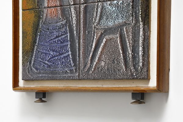 FURLAN TONI (1913 - 1980) : Grande pannello brutalista composto da ventisei formelle  - Asta Asta 451 | DESIGN E ARTI DECORATIVE DEL NOVECENTO - CERAMICHE e VETRI Online - Associazione Nazionale - Case d'Asta italiane