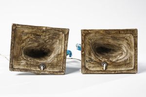 CERAMICHE ZACCAGNINI : Due lampade da tavolo, Firenze  - Asta Asta 451 | DESIGN E ARTI DECORATIVE DEL NOVECENTO - CERAMICHE e VETRI Online - Associazione Nazionale - Case d'Asta italiane