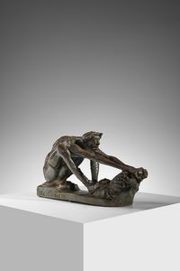 MANIFATTURA ITALIANA - Vogatore Scultura a tutto tondo