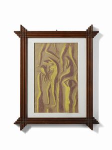 MARTINUZZI NAPOLEONE (1892 - 1977) - Senza titolo Disegno raffigurante figure umane e marine