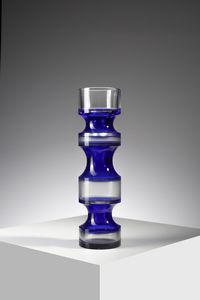 NASON CARLO (n. 1935) - Vaso portafiori S 408 per AV Mazzega, Murano