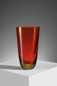 POLI FLAVIO (1900 - 1984) - Vaso a sezione ovale, Murano