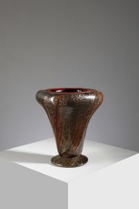 SAIAR FERRO TOSO - Vaso a sezione quadrangolare, Murano