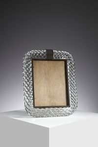 SEGUSO VETRI D'ARTE : Cornice portafoto, Murano  - Asta Asta 451 | DESIGN E ARTI DECORATIVE DEL NOVECENTO - CERAMICHE e VETRI Online - Associazione Nazionale - Case d'Asta italiane