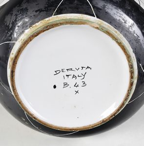 COOPERATIVA MAIOLICHE DERUTA : Brocca decorata a motivi geometrici  - Asta Asta 451 | DESIGN E ARTI DECORATIVE DEL NOVECENTO - CERAMICHE e VETRI Online - Associazione Nazionale - Case d'Asta italiane