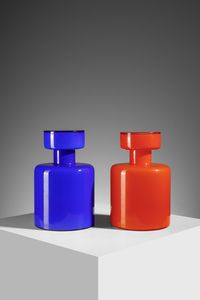 VISTOSI GINO (1925 - 1980) - Lotto di due bottiglie con tappo, Murano