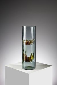 ZUCCHERI TONI (1937 - 2008) - Vaso cilindrico della serie Membrane per VeArt, Murano