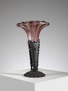 MANIFATTURA MURANESE : Connubio ferro e vetro  - Asta Asta 451 | DESIGN E ARTI DECORATIVE DEL NOVECENTO - CERAMICHE e VETRI Online - Associazione Nazionale - Case d'Asta italiane