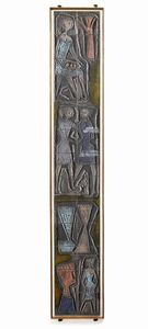 FURLAN TONI (1913 - 1980) - Grande pannello brutalista composto da ventisei formelle