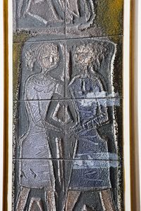 FURLAN TONI (1913 - 1980) : Grande pannello brutalista composto da ventisei formelle  - Asta Asta 451 | DESIGN E ARTI DECORATIVE DEL NOVECENTO - CERAMICHE e VETRI Online - Associazione Nazionale - Case d'Asta italiane