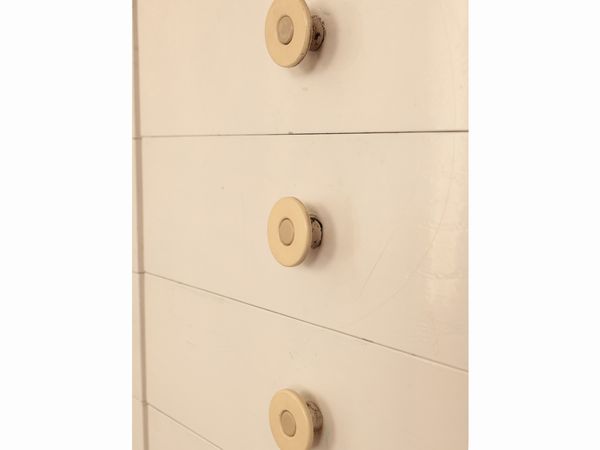 Libreria modulare in laminato bianco Cub8, Angelo Mangiarotti per Poltronova, 1968  - Asta La casa moderna  - Associazione Nazionale - Case d'Asta italiane