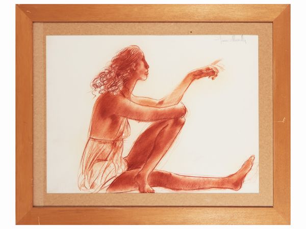 Americo Mazzotta : Figura femminile  - Asta La casa moderna  - Associazione Nazionale - Case d'Asta italiane