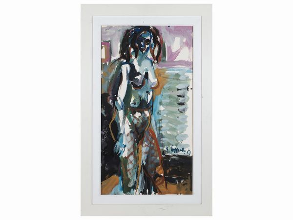 Silvio Loffredo : Nudo femminile 1969  - Asta La casa moderna  - Associazione Nazionale - Case d'Asta italiane