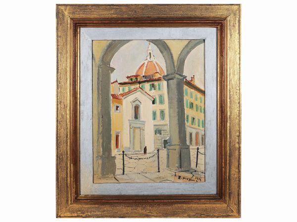 Rodolfo Marma : Arcate di S. Maria Nuova 1974  - Asta La casa moderna  - Associazione Nazionale - Case d'Asta italiane