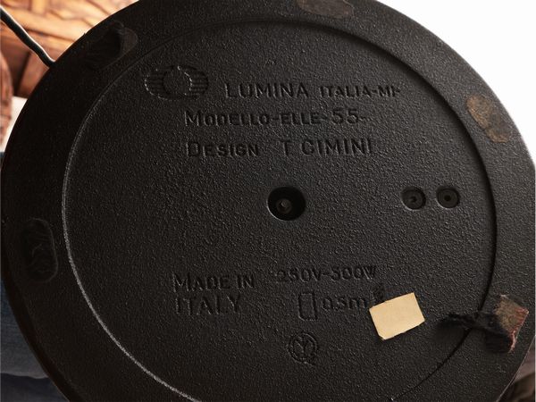 Lampada da terra Elle, Tommaso Cimini, Lumina  - Asta La casa moderna  - Associazione Nazionale - Case d'Asta italiane