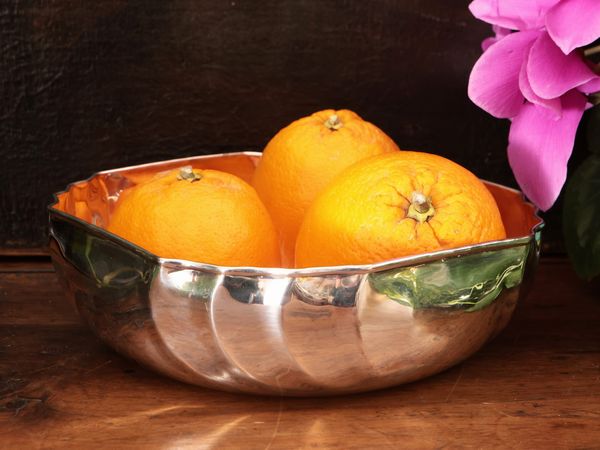 Cestino centrotavola in argento 925, Cassetti  - Asta La casa moderna  - Associazione Nazionale - Case d'Asta italiane