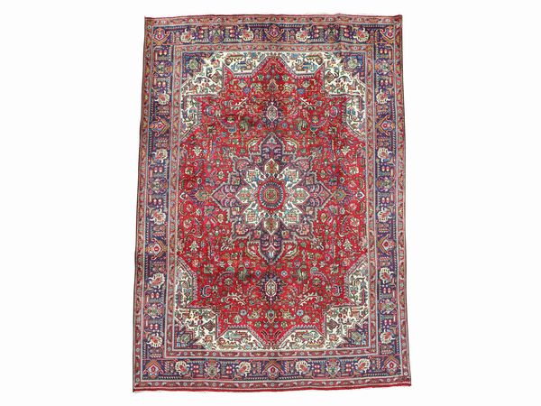 Tappeto persiano Tabriz di vecchia manifattura, disegno Heriz  - Asta La casa moderna  - Associazione Nazionale - Case d'Asta italiane